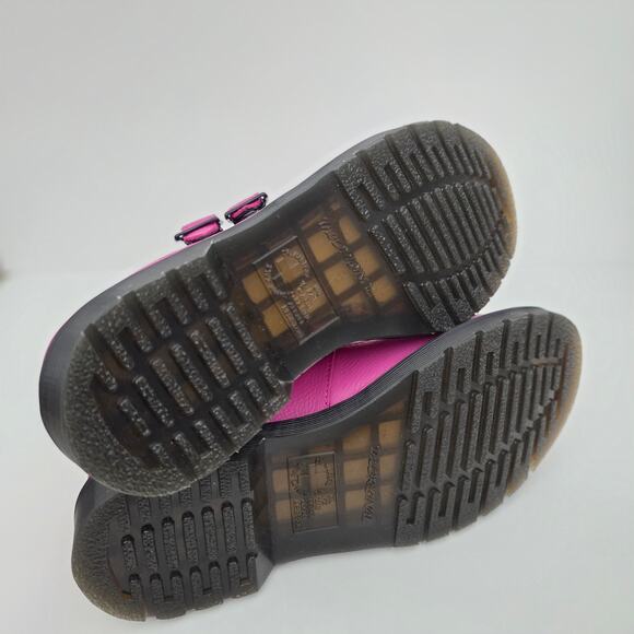 Dr. Martens 8065 Pink Leather Mary Jane Shoes Women's Size 8 - Picture 5 of 8